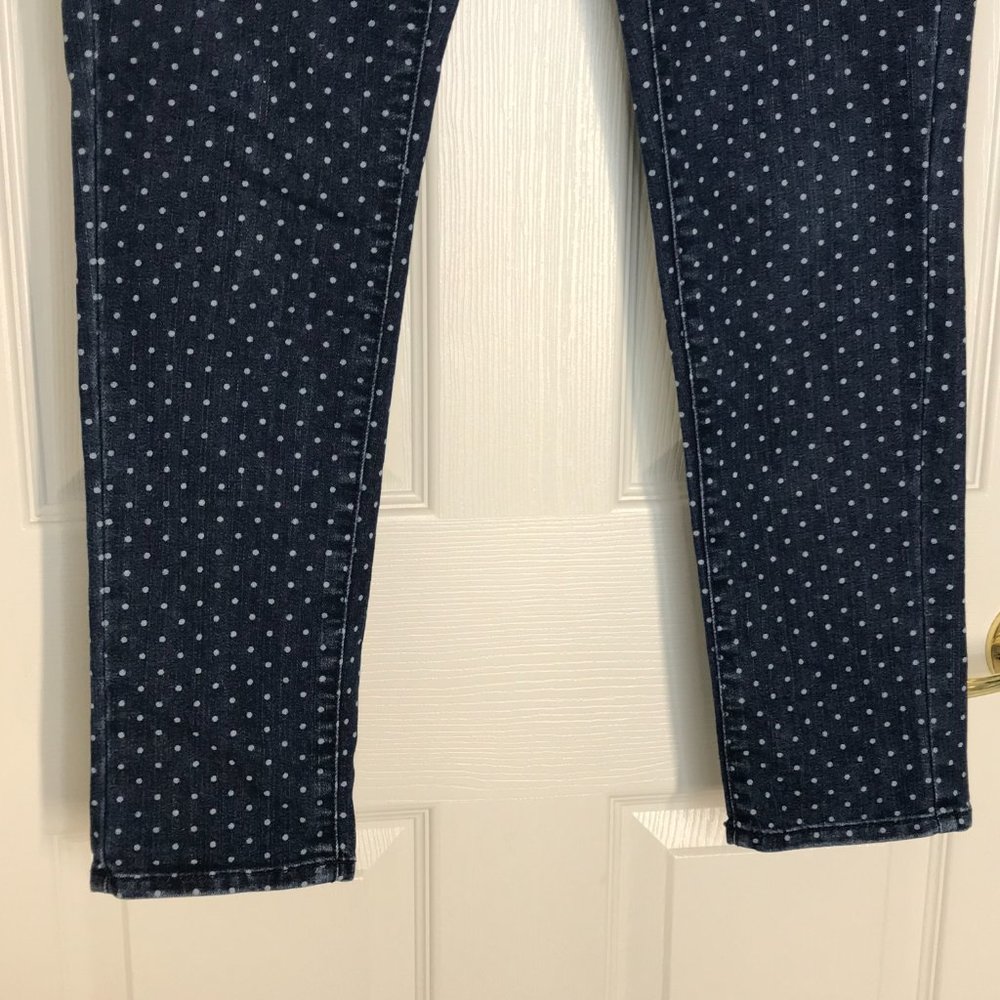 Merona Ankle Skinny Jeans Polka Dot | Size 6 - Picture 6 of 11